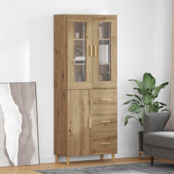 Highboard z szufladą Dąb rzemieślniczy 69,5 x 34 x 180 cm