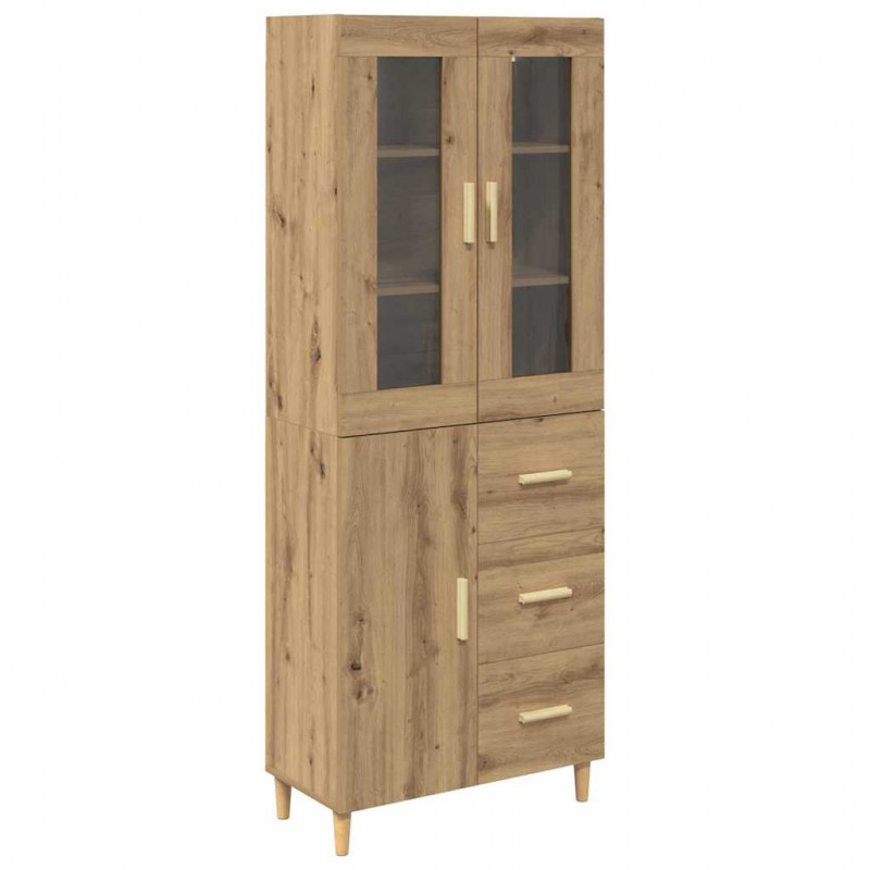 Highboard z szufladą Dąb rzemieślniczy 69,5 x 34 x 180 cm