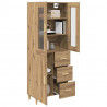 Highboard z szufladą Dąb rzemieślniczy 69,5 x 34 x 180 cm
