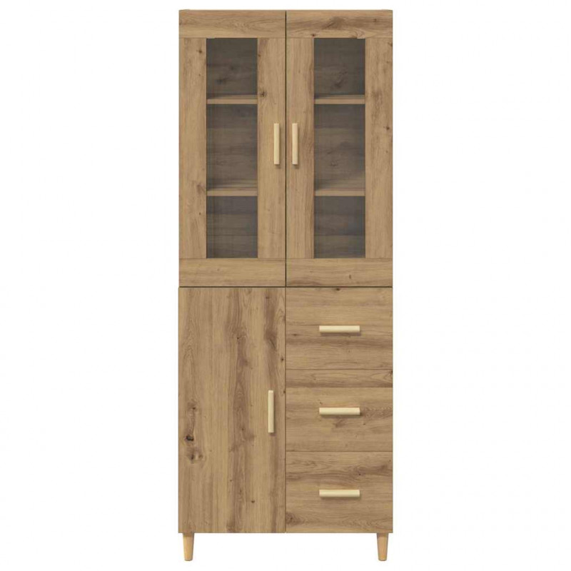 Highboard z szufladą Dąb rzemieślniczy 69,5 x 34 x 180 cm