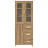 Highboard z szufladą Dąb rzemieślniczy 69,5 x 34 x 180 cm