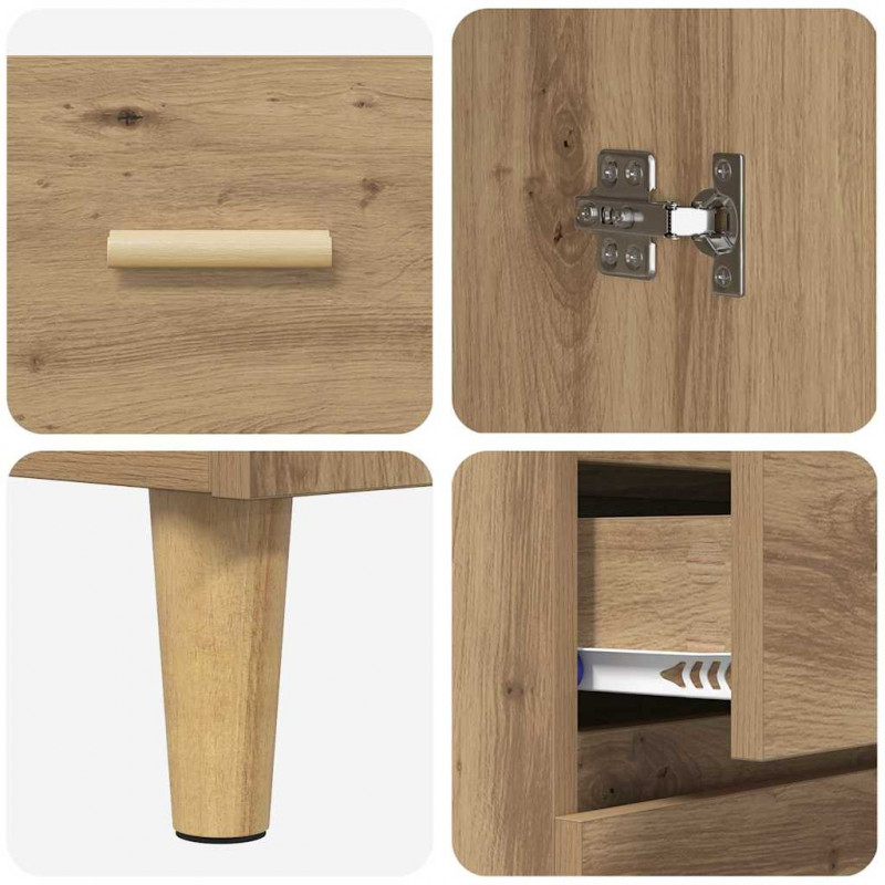 Highboard z szufladą Dąb rzemieślniczy 69,5 x 34 x 180 cm