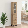 Highboard z szufladą Dąb rzemieślniczy 34,5 x 34 x 180 cm