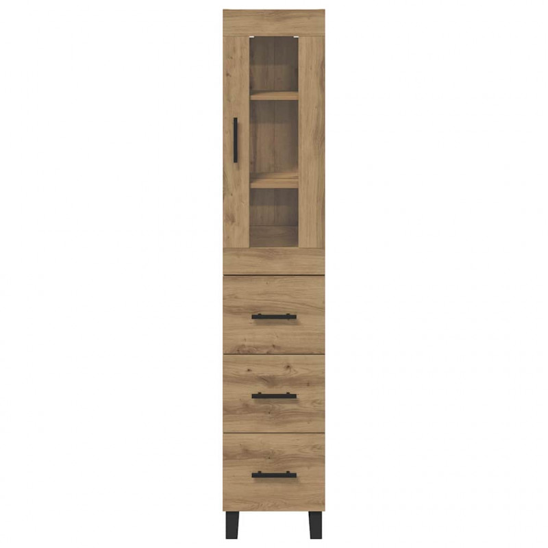 Highboard z szufladą Dąb rzemieślniczy 34,5 x 34 x 180 cm