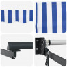 Elektryczna Rozkładana Markiza Niebieski i biały 3,5 x 2,5 m