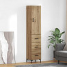 Highboard z szufladą Dąb rzemieślniczy 69,5 x 34 x 180 cm