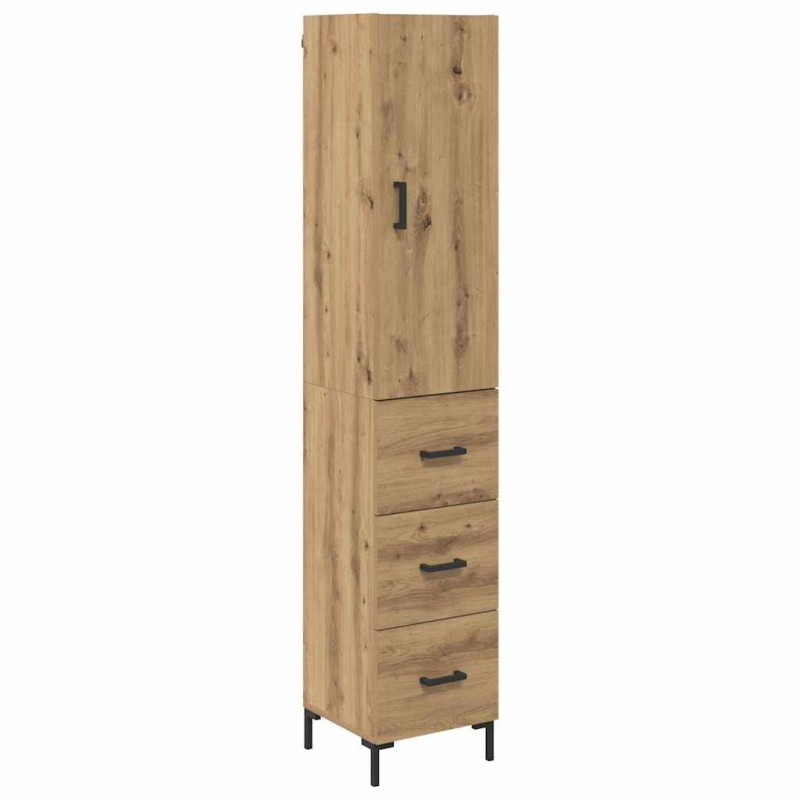 Highboard z szufladą Dąb rzemieślniczy 69,5 x 34 x 180 cm