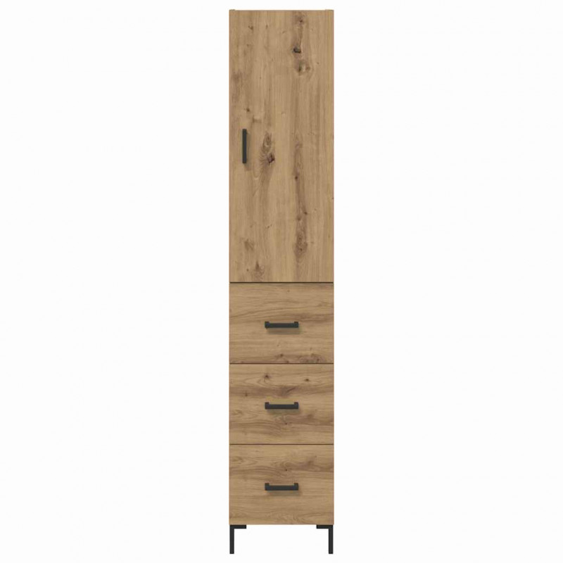 Highboard z szufladą Dąb rzemieślniczy 69,5 x 34 x 180 cm