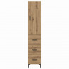 Highboard z szufladą Dąb rzemieślniczy 69,5 x 34 x 180 cm