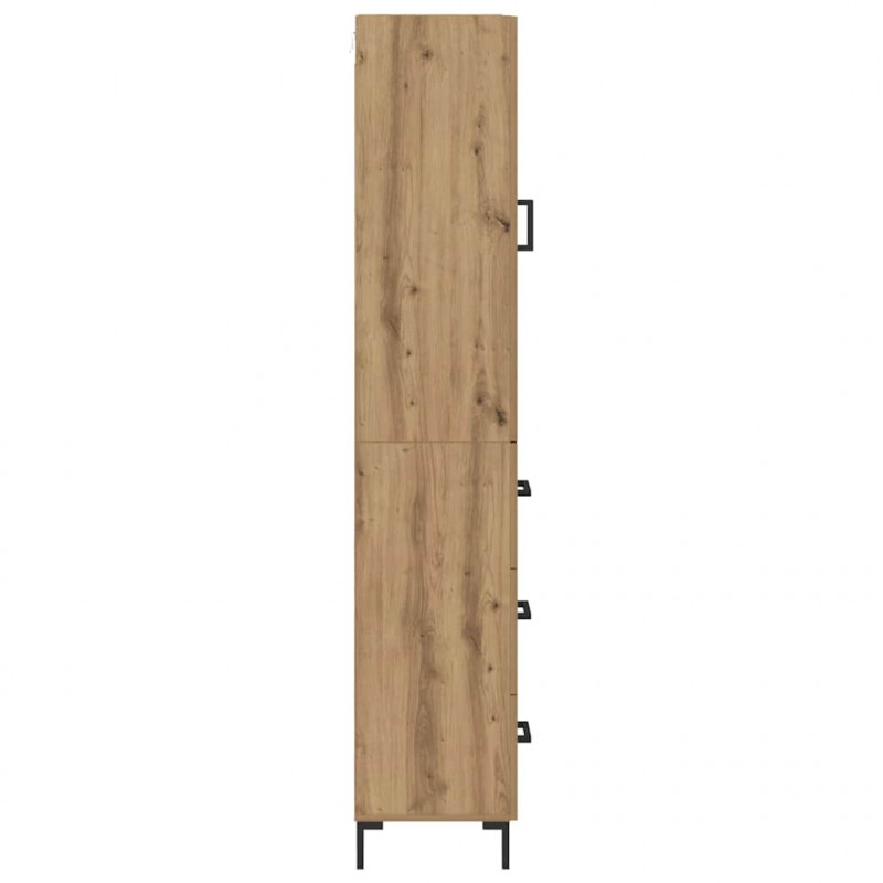 Highboard z szufladą Dąb rzemieślniczy 69,5 x 34 x 180 cm