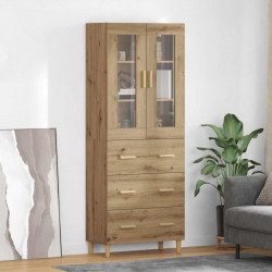 Highboard z szufladą Dąb rzemieślniczy 69,5 x 34 x 180 cm