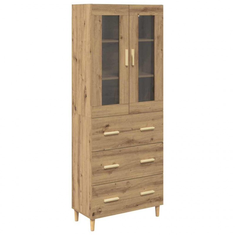 Highboard z szufladą Dąb rzemieślniczy 69,5 x 34 x 180 cm