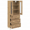 Highboard z szufladą Dąb rzemieślniczy 69,5 x 34 x 180 cm