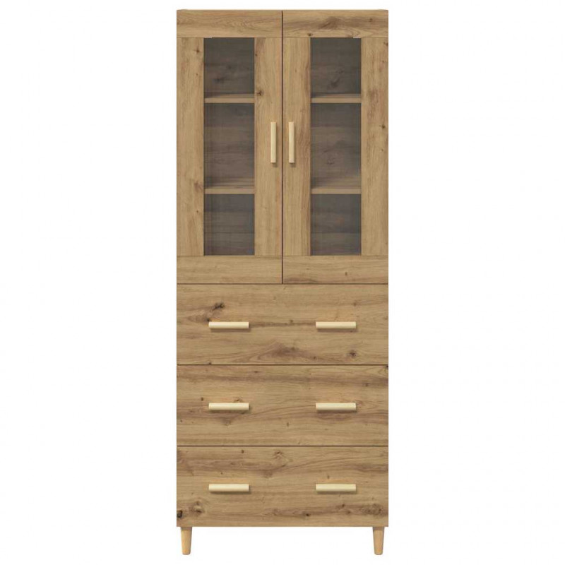 Highboard z szufladą Dąb rzemieślniczy 69,5 x 34 x 180 cm