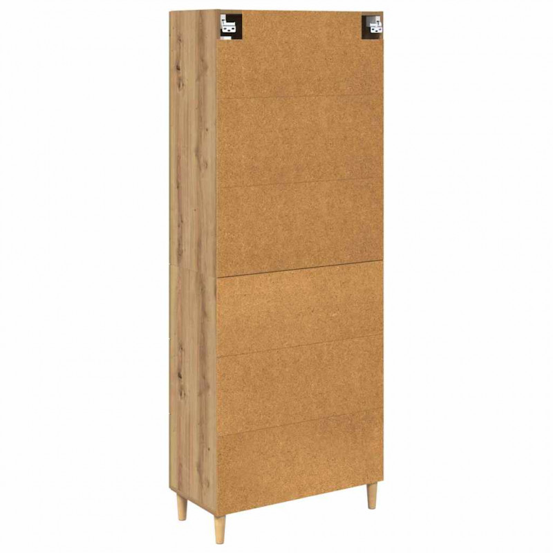Highboard z szufladą Dąb rzemieślniczy 69,5 x 34 x 180 cm