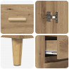 Highboard z szufladą Dąb rzemieślniczy 69,5 x 34 x 180 cm