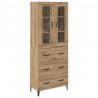 Highboard z szufladą Dąb rzemieślniczy 69,5 x 34 x 180 cm