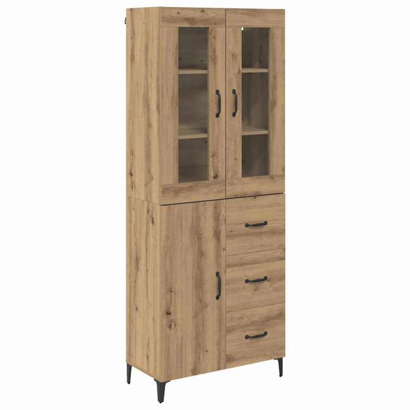 Highboard z szufladą Dąb rzemieślniczy 69,5 x 34 x 180 cm