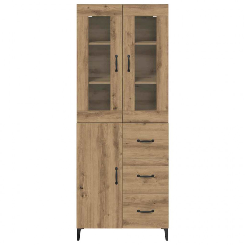 Highboard z szufladą Dąb rzemieślniczy 69,5 x 34 x 180 cm