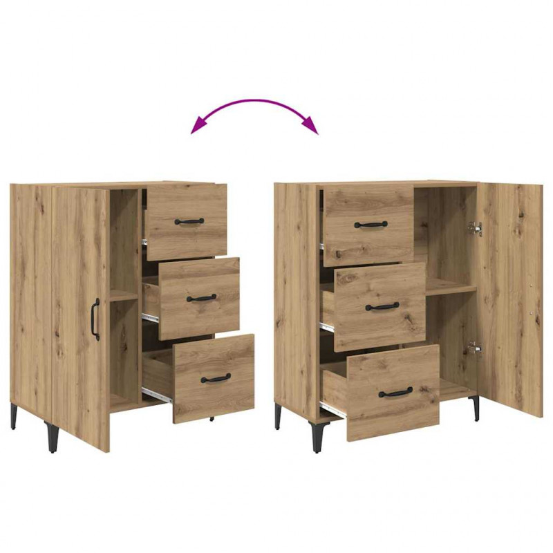 Highboard z szufladą Dąb rzemieślniczy 69,5 x 34 x 180 cm