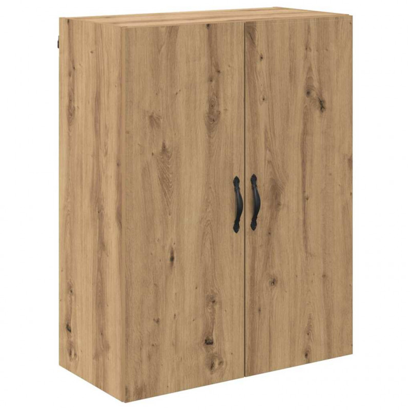 Highboard 2 pcs Dąb rzemieślniczy Drewno inżynieryjne i szkło