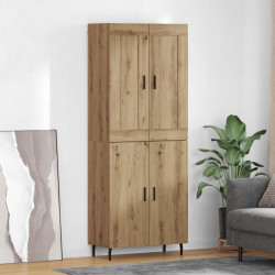 Highboard 2 pcs Dąb rzemieślniczy Materiał drewnopochodny