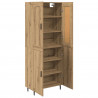 Highboard 2 pcs Dąb rzemieślniczy Materiał drewnopochodny
