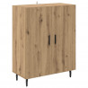 Highboard 2 pcs Dąb rzemieślniczy Materiał drewnopochodny
