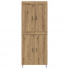 Highboard 2 pcs Dąb rzemieślniczy Materiał drewnopochodny