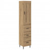 Highboard z szufladą Dąb rzemieślniczy 34,5 x 34 x 180 cm