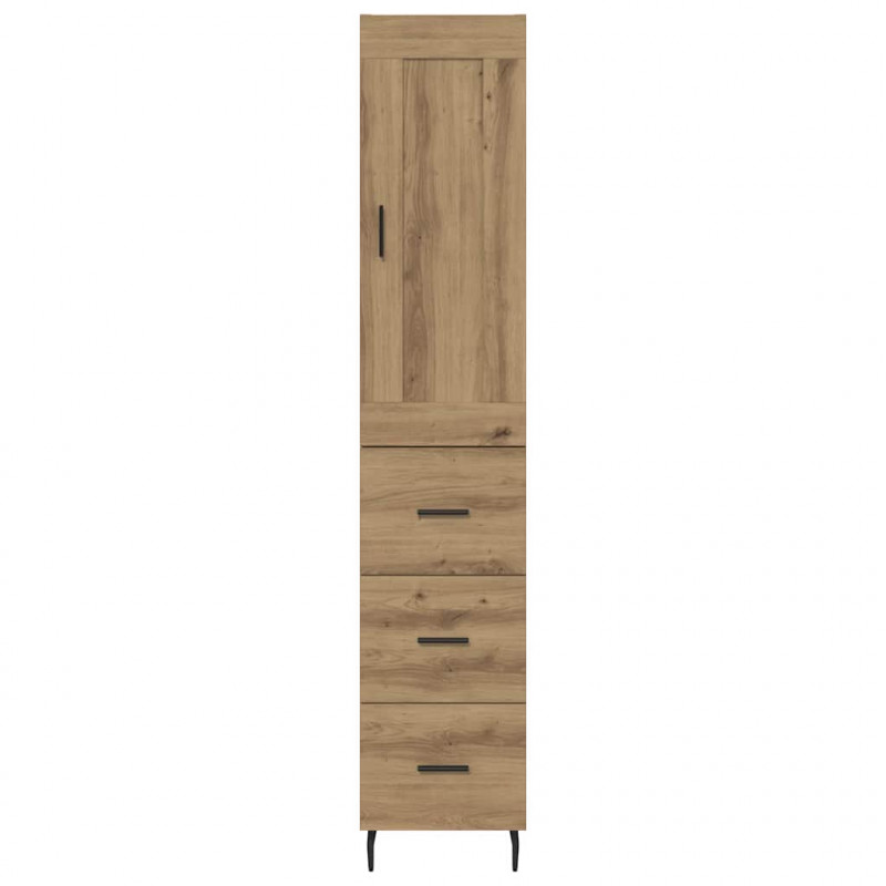 Highboard z szufladą Dąb rzemieślniczy 34,5 x 34 x 180 cm