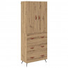 Highboard z szufladą Dąb rzemieślniczy 69,5 x 34 x 180 cm