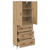 Highboard z szufladą Dąb rzemieślniczy 69,5 x 34 x 180 cm
