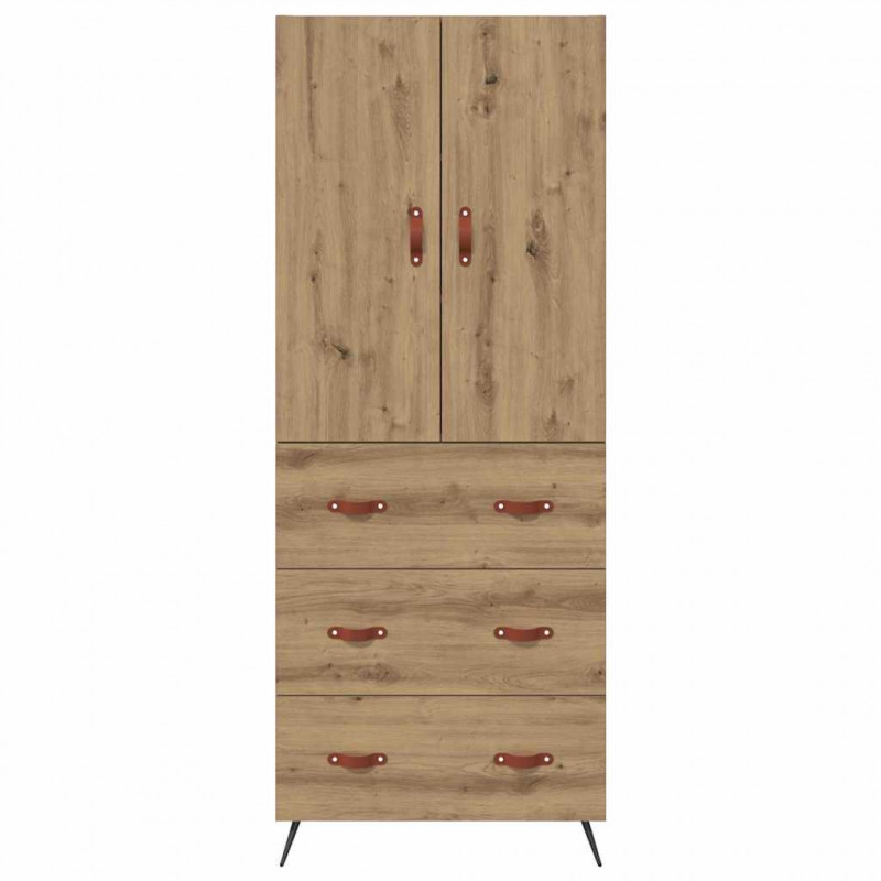 Highboard z szufladą Dąb rzemieślniczy 69,5 x 34 x 180 cm