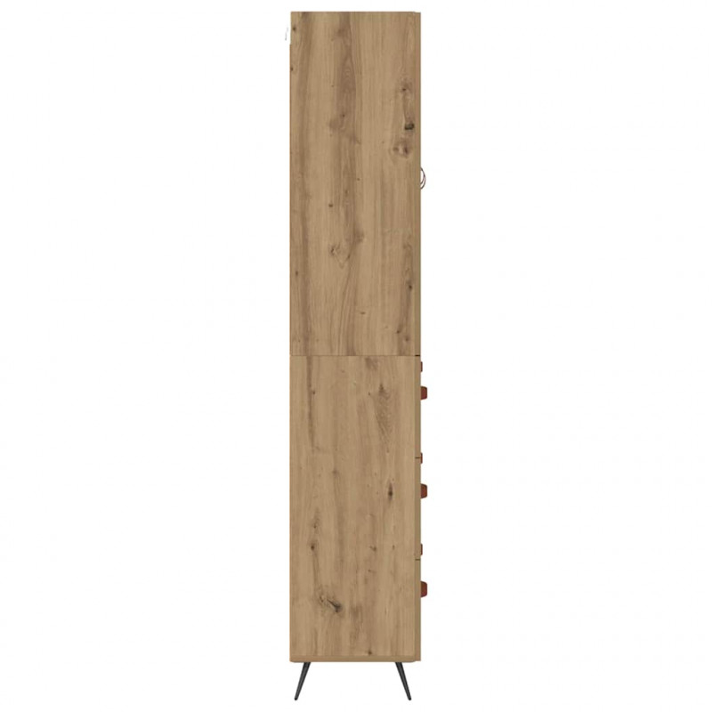 Highboard z szufladą Dąb rzemieślniczy 69,5 x 34 x 180 cm