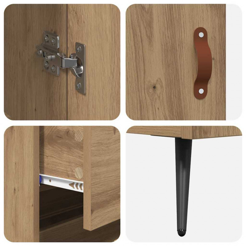Highboard z szufladą Dąb rzemieślniczy 69,5 x 34 x 180 cm