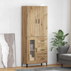 Highboard z szufladą Dąb rzemieślniczy 69,5 x 34 x 180 cm