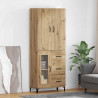 Highboard z szufladą Dąb rzemieślniczy 69,5 x 34 x 180 cm