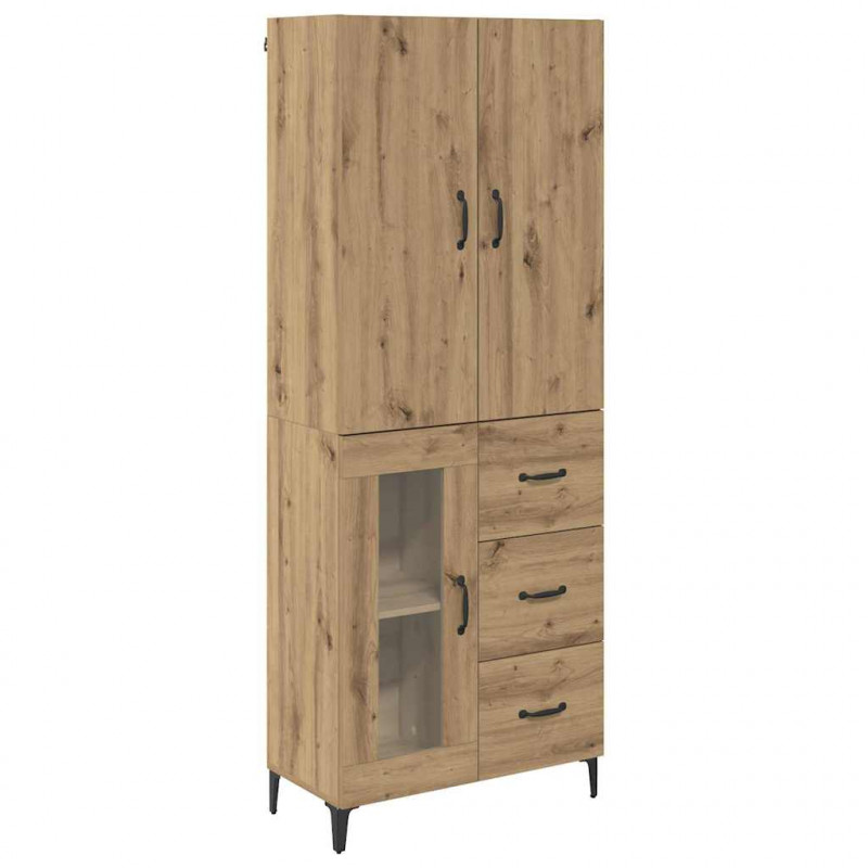 Highboard z szufladą Dąb rzemieślniczy 69,5 x 34 x 180 cm