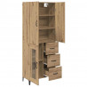 Highboard z szufladą Dąb rzemieślniczy 69,5 x 34 x 180 cm