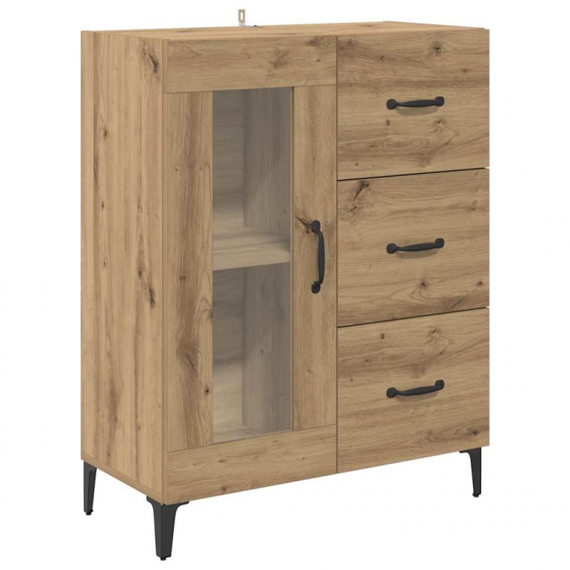 Highboard z szufladą Dąb rzemieślniczy 69,5 x 34 x 180 cm