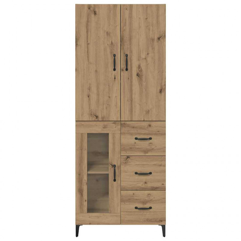 Highboard z szufladą Dąb rzemieślniczy 69,5 x 34 x 180 cm