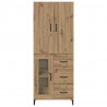 Highboard z szufladą Dąb rzemieślniczy 69,5 x 34 x 180 cm