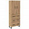 Highboard z szufladą 2 pcs Dąb rzemieślniczy 69,5 x 34 x 180 cm
