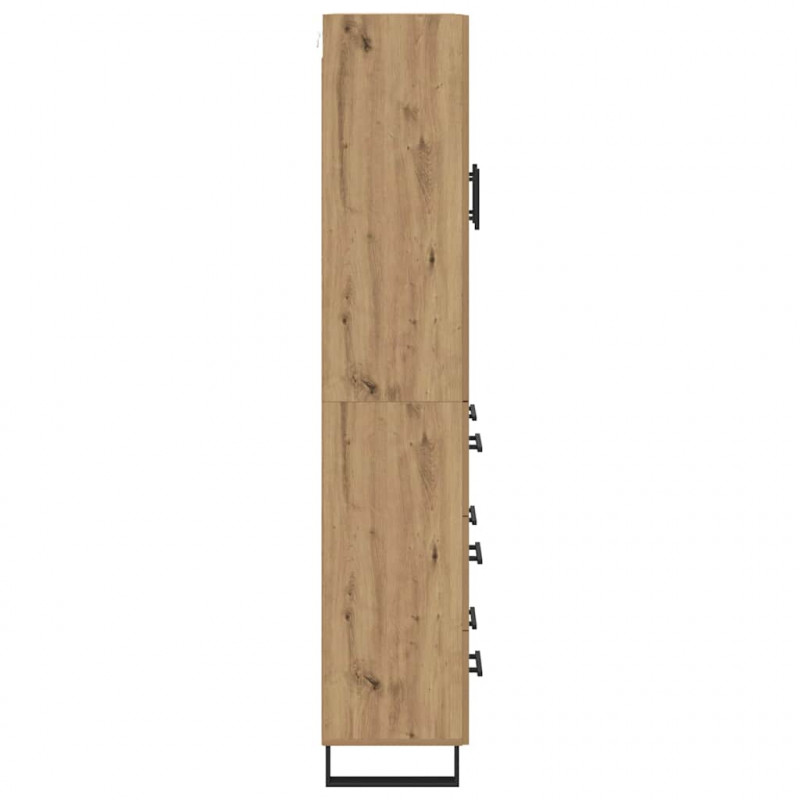 Highboard z szufladą 2 pcs Dąb rzemieślniczy 69,5 x 34 x 180 cm