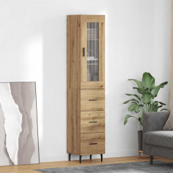 Highboard z szufladą Dąb rzemieślniczy 34,5 x 34 x 180 cm