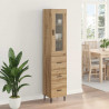 Highboard z szufladą Dąb rzemieślniczy 34,5 x 34 x 180 cm