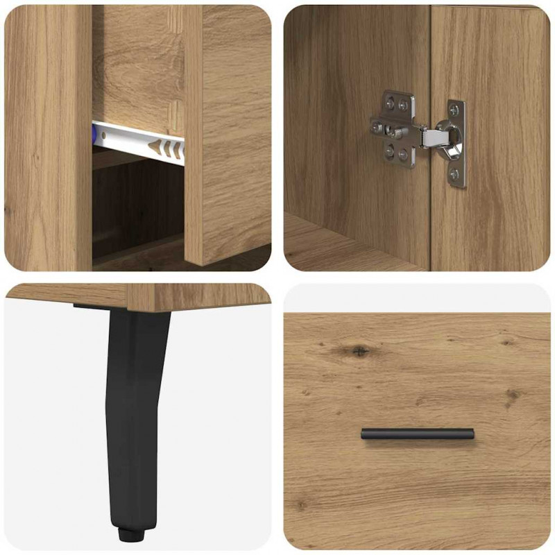 Highboard z szufladą Dąb rzemieślniczy 34,5 x 34 x 180 cm