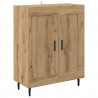 Highboard 2 pcs Dąb rzemieślniczy Materiał drewnopochodny