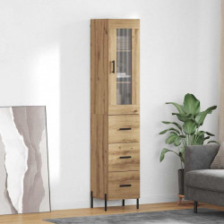 Highboard z szufladą Dąb rzemieślniczy 34,5 x 34 x 180 cm